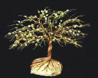 Wire Tree Sculpture, Tree Sculptures, Beaded Wire Tree, Custom Wire Trees, Handmade Beaded Trees Unique Gifts Office Decor Housewarming Gift