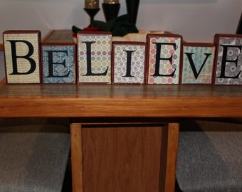 Believe Wooden Blocks