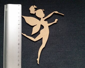 Little fairy with wand scalloped
