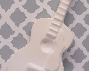 Ready To Paint/DIY/Plaster/ChalkWare/PlasterCraft Flat Back Magnet Guitar #89