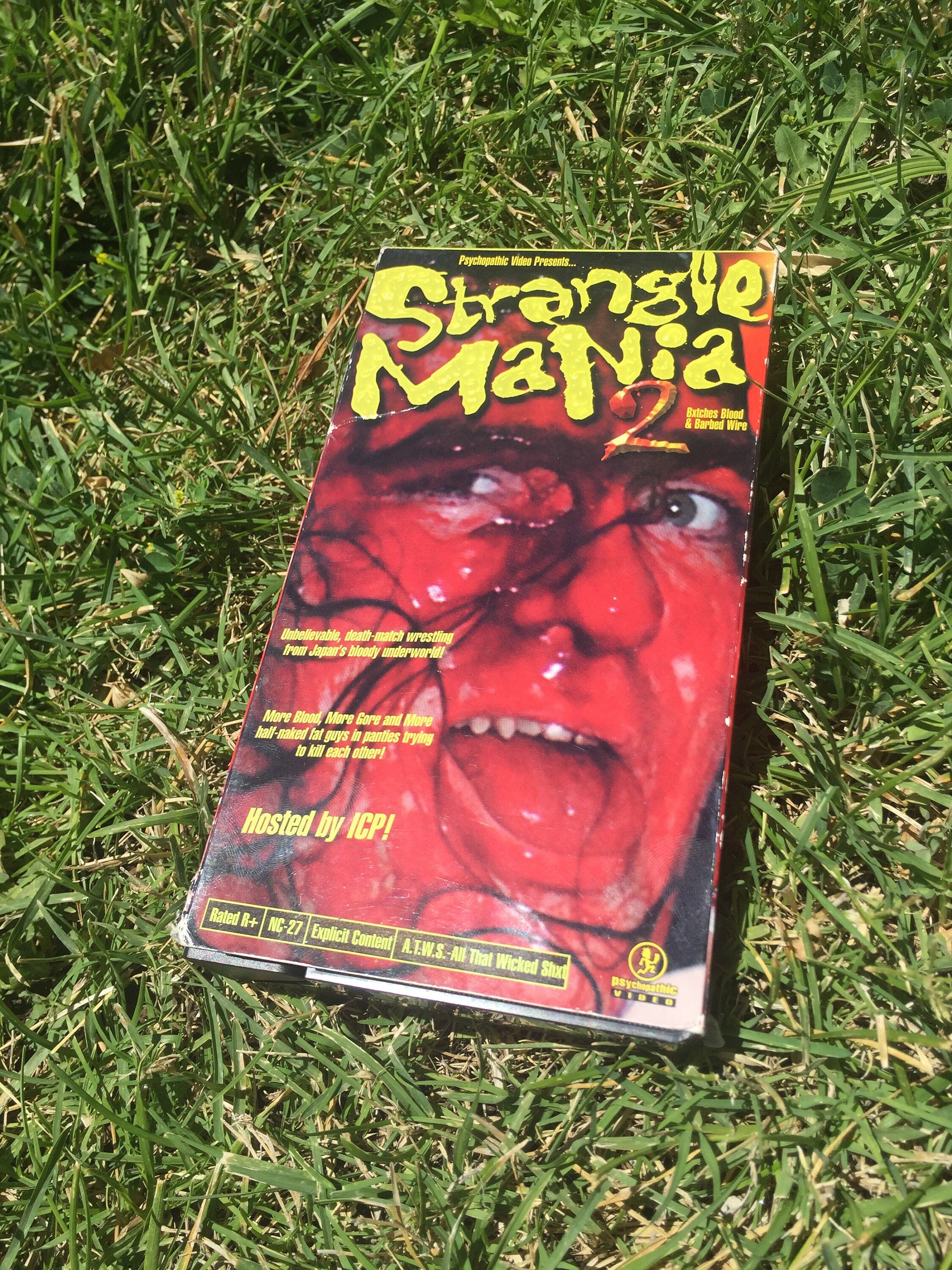 STRANGLE MANIA 2 VHS Insane Clown Posse Backyard Wrestling