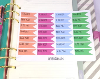 Blog Post vinyl planner stickers; Filofaxing; Erin Condren; Cute Stickers; Inkwell Press; Plum Paper; Kawaii Stickers; Flag stickers