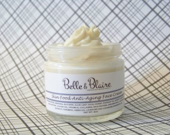 Best Seller! Skin Food Anti-Aging Face Cream- Plant Based Organic Skin Care- Natural Facial Moisturizer- 2oz