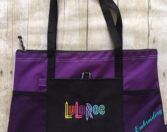 Lu La Embroidered Tote | Lu La Zippered Bag | LLR Swag | Lu La Advertise | Consultant Gift