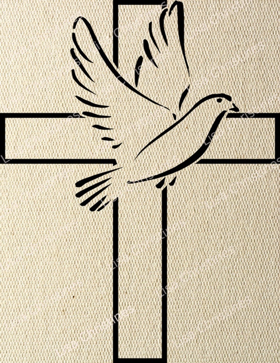 Cross Easter Illustration Instant Download Clipart Digital