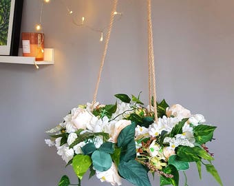 Floral botanical themed chandelier floral chandelier