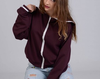 Ribbobasics Sailor Jacket (Burgandy)