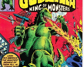 Godzilla #1 August 1977 Marvel Comics Grade VF
