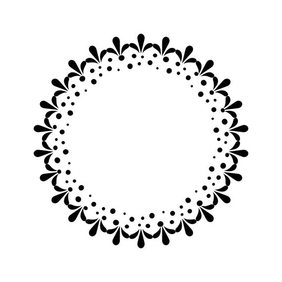 Download Vintage Frame Circle Monogram 10 Graphics SVG Dxf EPS Png Cdr
