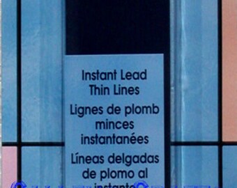 Plaid Gallery Glass Paint ~ 21' Thin Redi-Lead Strips ~ Instant Lead Lines 16092
