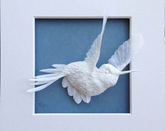 Paper Hummingbird Sculpture Art A Journey Made to Order