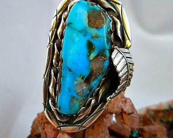 Native American Turquoise Sterling Silver Ring