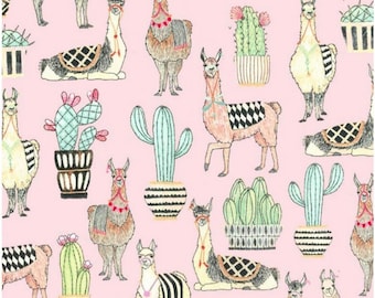 SALE - Michael Miller - Lovely Llamas Collection - Lovely Llamas in Pink