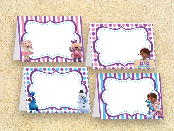 Free printable doc mcstuffins food labels