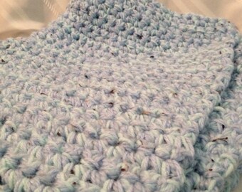 Multicolored baby boy afghan