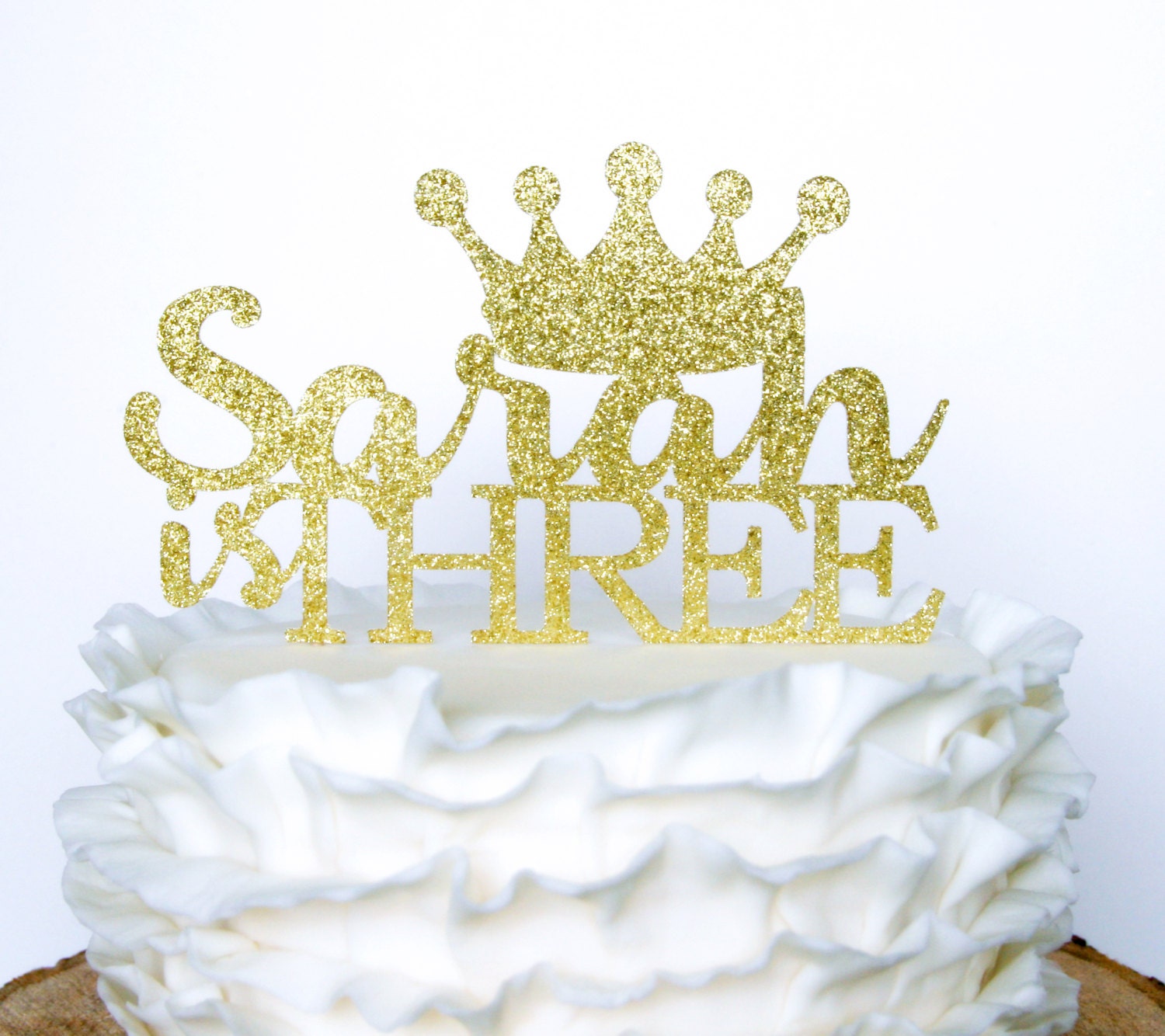 Birthday Crown Cake Topper Personalized Tiara Cake Topper