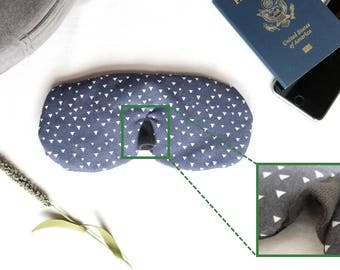 Silk sleep mask, Ergonomic, Silk eye mask, Organic cotton, Adjustable, for Travel --- 11 PM, by Dreamers Gear