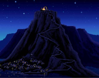 The Secret of Monkey Island - DMC Cross Stitch Chart