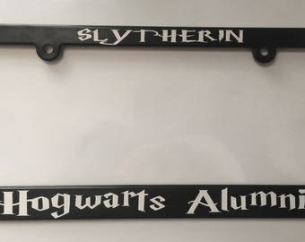 Slytherin Hogwarts Alumni Harry Potter License Plate Frame