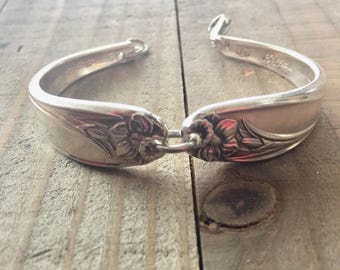 Kids Spoon Bracelet |Daffodil| Daffodil Bracelet| Silverware Jewelry| Silver Bracelet| Silverware bracelet | Spoon Jewelry, child bracelet