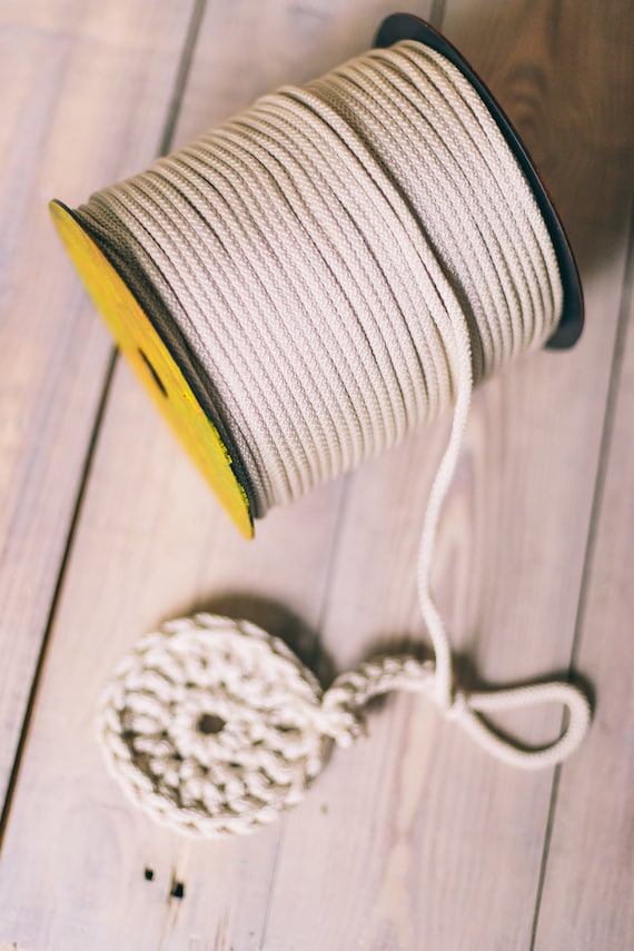 SILVER yarn, diy crafts, craft supplies, diy projects, chunky yarn, colored rope, macrame cord, polyester cord, rope cord, crochet cord. #45