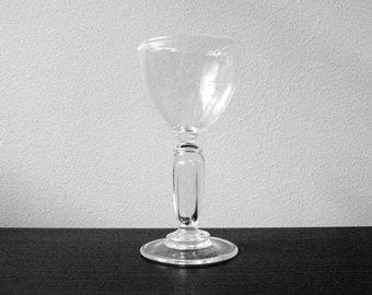 Blown Glass Goblet Stemware - Wine Glass - Clear