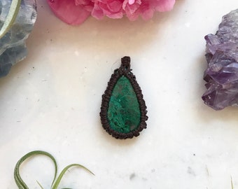 Chrysocolla Hemp Pendant