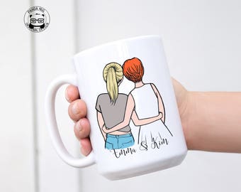 Personalized Best Friend, Soul Sister Mug, Sister Mug, Sister Gift, Best Friend Mug, Best Friends