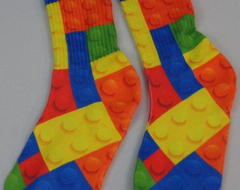 Custom LEGO Blocks Socks Youth