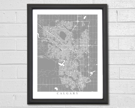 calgary map art calgary canada canada alberta calgary