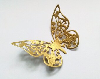 Gold paper butterflies die cut butterflies, die cuts, wedding decorations, table decor, wedding confetti butterflies lace paper butterfly