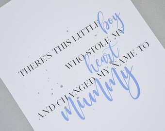 There's this little boy A4 Print