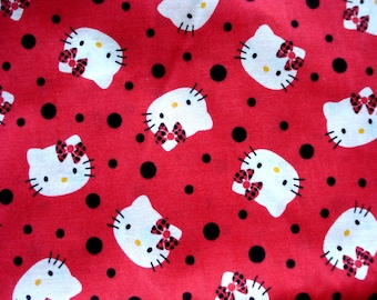 Hello Kitty Cotton Print Fabric