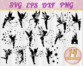 Disney svg,Tinkerbell,Disney World svg,Disney Castle,Fairy,Tinkerbell svg,Disneyland,Pixie Dust,Cut File,DXF,silhouette,cameo,cricut,svg,dxf