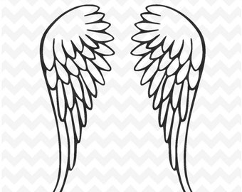 Download Angel wings svg | Etsy