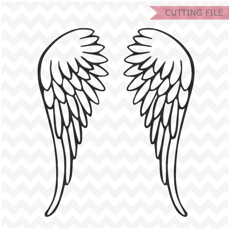 Download Wings SVG, angel wings Svg and PNG instant download ...