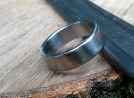 Shotgun Ring Classic Wedding Band Mens Wedding Ring Mens