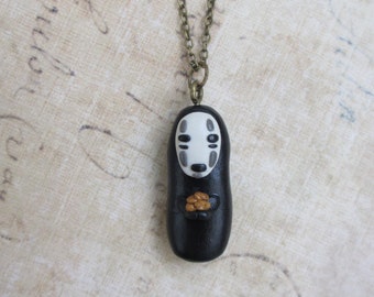 No Face - Miyazaki inspired character necklace