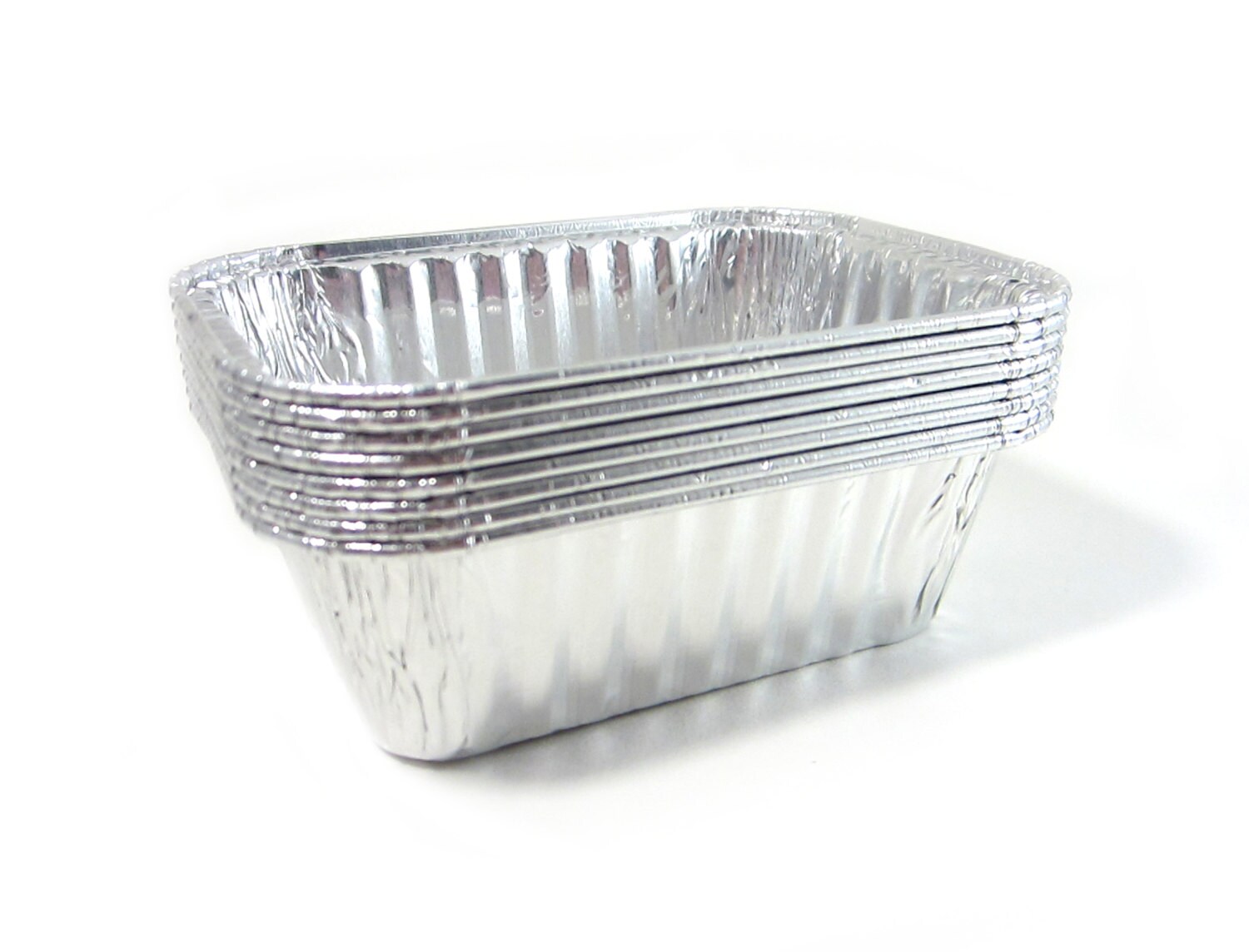 Mini Bread Loaf Tins / Set of 8 Petite Aluminum Pound Cake