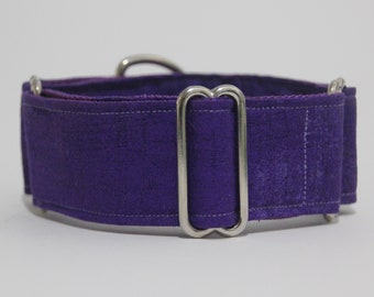 Whippet Purple 1.5" Martingale Collar