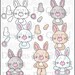 Bunny Clipart - Rodney the Rabbit Designer Set - Instant Download - Baby Clipart - Animal Clipart - Easter Clipart