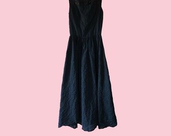1950s Black Party Dress Size