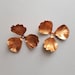Vintage copper brass flower findings