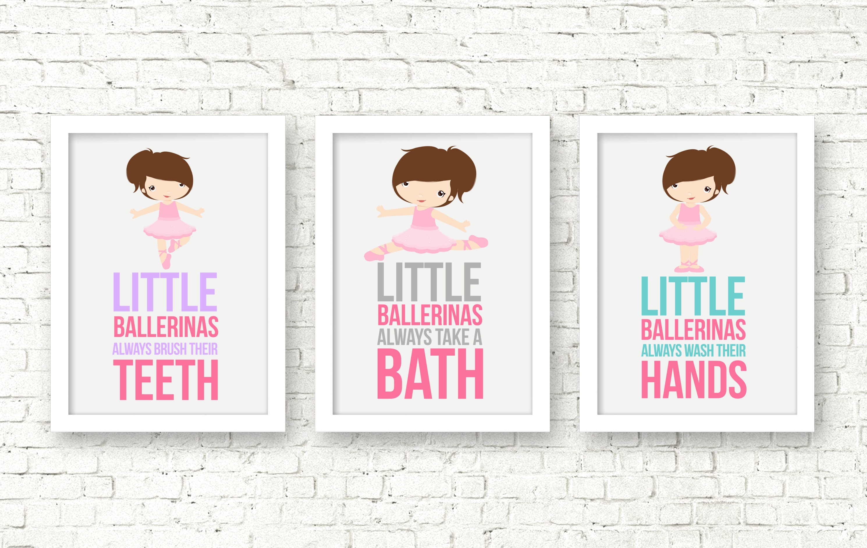 Little ballerinas bathroom rules girl bathroom rules kids