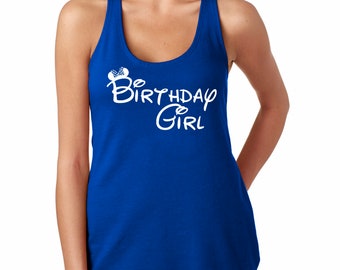 Birthday Girl Shirt, Ladies The Terry Racerback Tank, funny shirt, Birthday Gift, workout clothes, Family Shirt, Vacation Shirt Birthday,