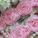 3D Shabby Lace Trim Fabric Flowers Bright Pink Camellia Trim Chiffon Lace Trim 2.96 Inches Wide Costume 0.76 YardHeadware Supplies
