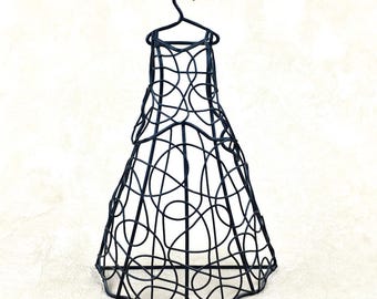 Hanging Wire Dress Form Jewelry Holder