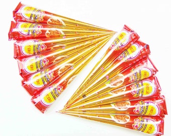 12 Natural Henna Cones, 30gm henna paste in a cone, Handmade henna cones, Hand rolled henna cones, wedding henna kit