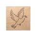 Dove Mounted rubber stamp, bird, peace, faith symbol, flying, Sweet Grass Stamps No.11