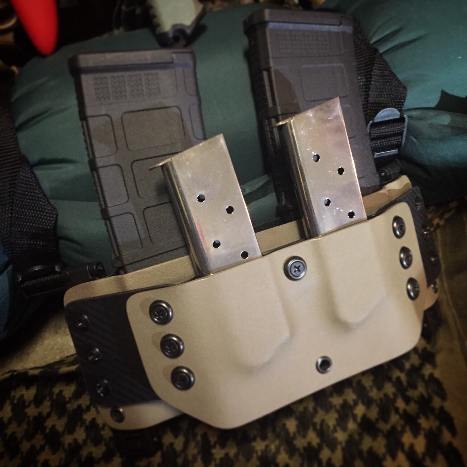 Kydex Double Stack Competition Magazine Carrier: 2 Rifle 2